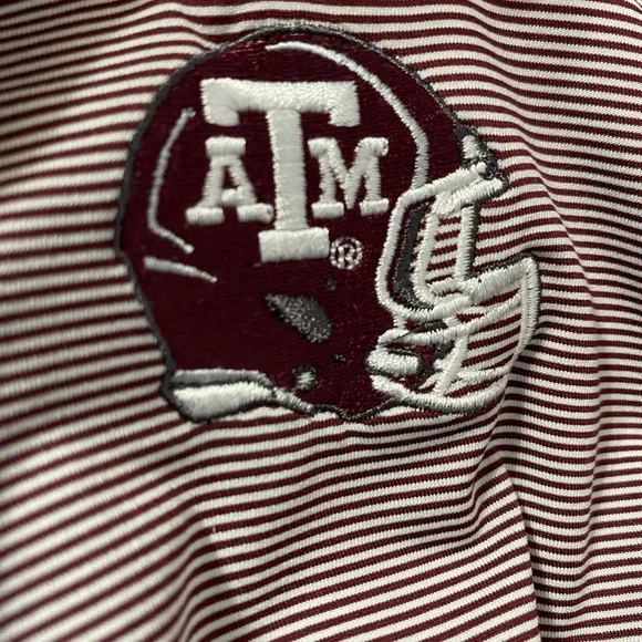 Peter Millar Summer Comfort Texas A&M Aggies Polo Shirt Mens XL Performance Golf - Picture 5 of 5